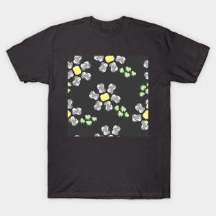 Cristal Flower Vector Pattern Seamless T-Shirt